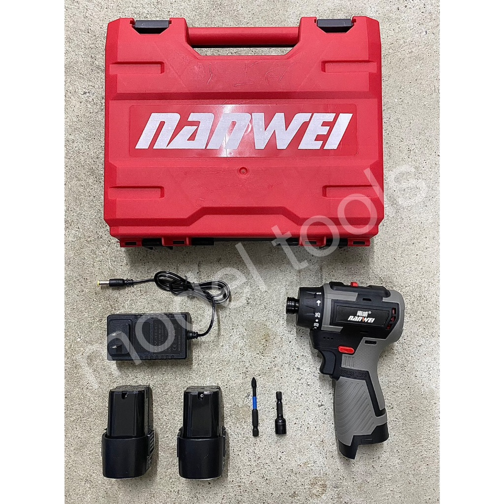 [ NANWEI ] สว่านไขควงแบตเตอร์รี่ไร้สาย 60 NM เบา กระทัดรัด ง่ายต่อการใช้งาน