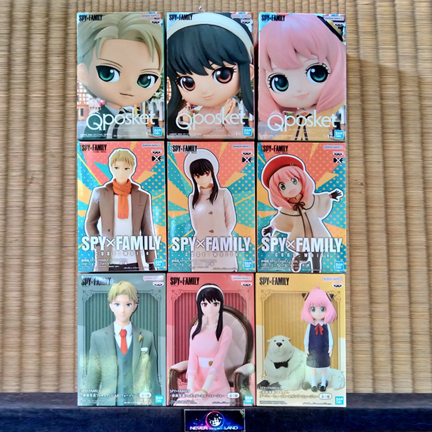 BANDAI BANPRESTO FIGURE: SPY×FAMILY /สปาย × แฟมิลี - ANYA - LOID - YOR FORGER /อาเนีย & บอนด์ - ลอยด์ - ยอร์ ฟอเจอร์