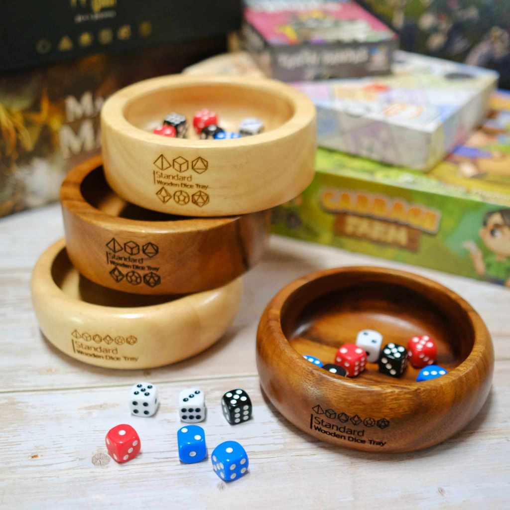 Standard Dice Tray ถาดทอยลูกเต๋า ถาดทอยเต๋า ถาดทอยลูกเต๋าไม้ Dice Tray for Board Game