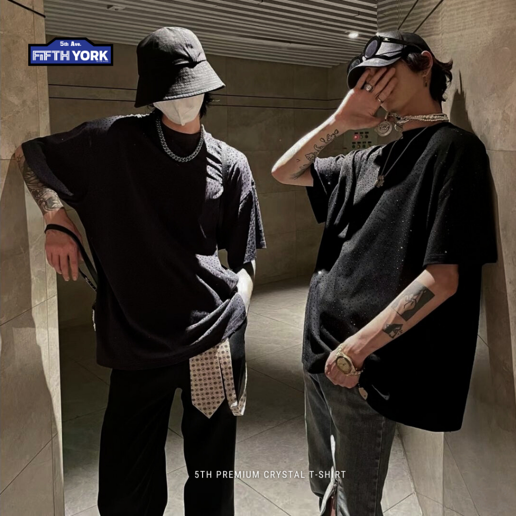 FifthYork Oversized T-shirt PremiumCystal เสื้อคริสตัลฟิฟธ์ยอร์ก