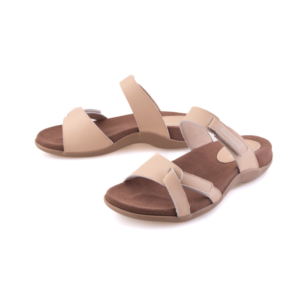 Dortmuend Flats & Comfort Jolie JF133 026-000 Khaki รองเท้าส้นเตี้ยเพื่อสุขภาพ