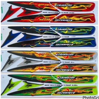 (เคลือบเงาแท้) สติกเกอร์ สติ๊กเกอร์ Wave 125S เวฟ 125S ไฟเลี…
