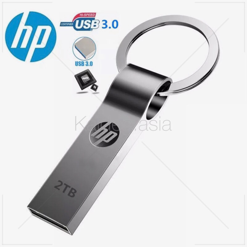 ขายดี HP Flash Drive 2TB USB 2.0/3.0 แฟลชไดรฟ์ ขนาดพกพา เรียบหรูดูดี วัสดุดีเยี่ยม