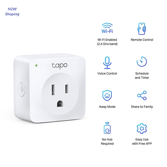 ปลั๊กไฟอัจฉริยะ สั่ง เปิด-ปิด ผ่านแอป Tapo P100 Mini Smart Wi-Fi Socket