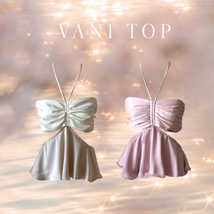 Sister.rrr : VANI TOP เสื้อคล้องคอผ้าซาติน