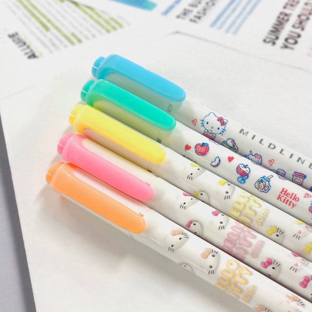 Zebra ไฮไลท์ Mildliner Hello KITTY limited edition!