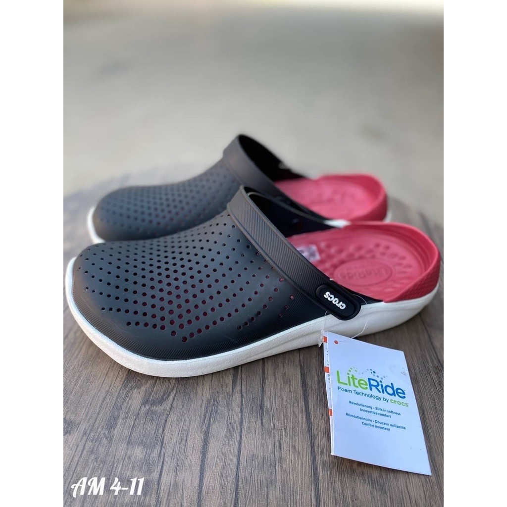 รองเท้าแตะ CRA005 Literide Clog สวยนิ่มใช้ได้ทั้ง สำหรับผู้หญิง และ ผู้ชายกันลื่นได้มีไซส์ 36-45 สวย ใส่สบาย พร้อมส่ง
