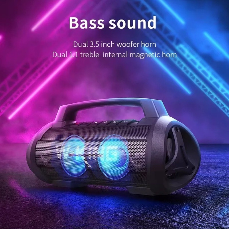 ลำโพงบลูทูธ ลำโพงไร้สาย W-KING รุ่น D10 ลำโพง เบสแน่นทุกตัว