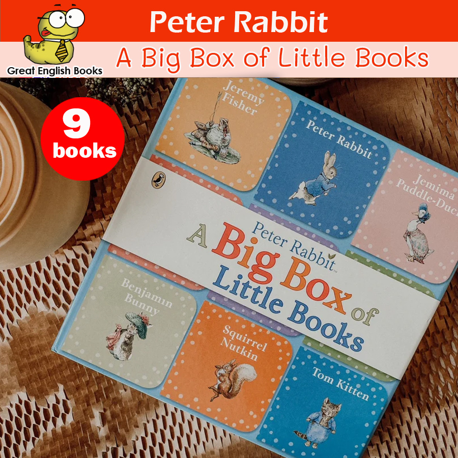 (ใช้โค้ดรับcoinคืน10%ได้) *Original* ชุดหนังสือบอร์ดบุ๊คเล่มเล็ก Peter Rabbit A Big Box of Little Books Board Book