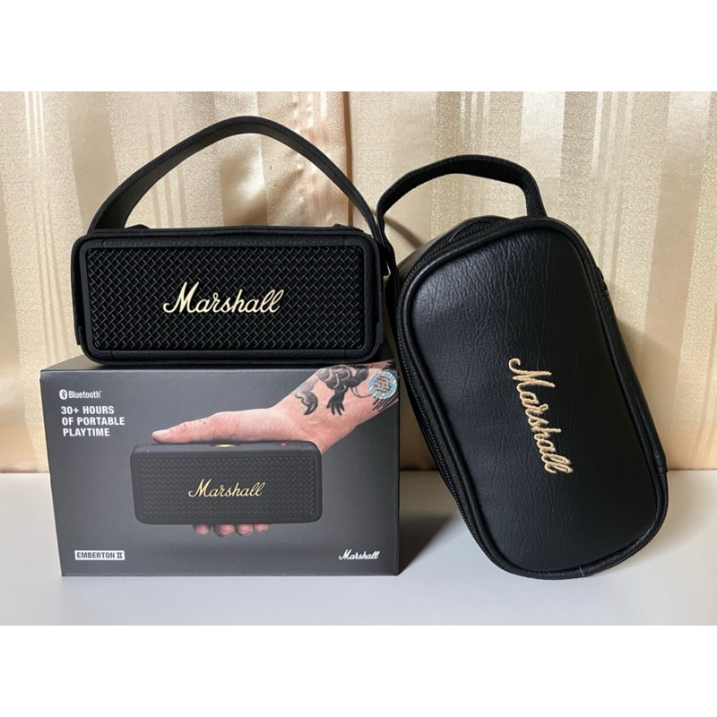 กระเป๋าใส่ลำโพง Marshall Emberton รุ่น1,2,3 ตรงรุ่น(หนังอย่างดี)บุด้านในนุ่ม พร้อมส่งจากไทย!!!