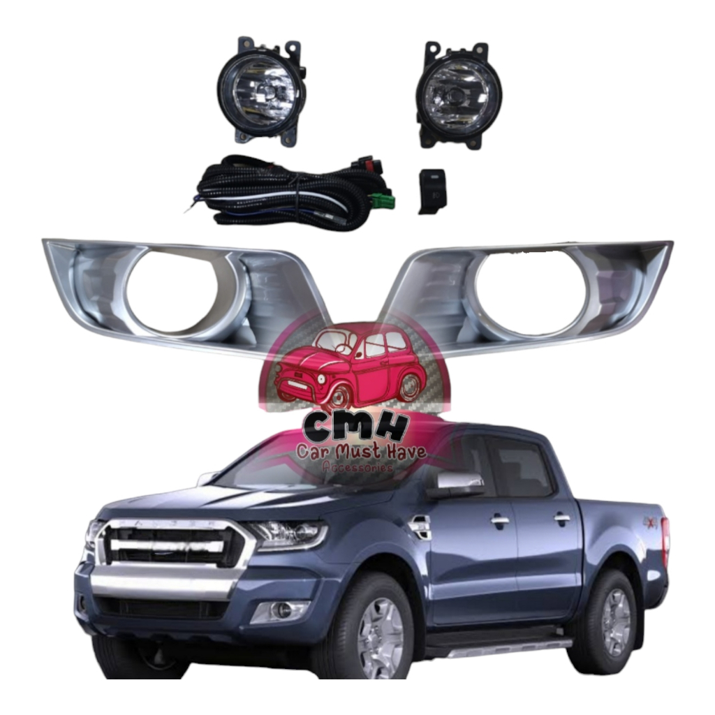 ไฟตัดหมอก โคมใส โคมเหลือง FORD RANGER ฟอร์ด เรนเจอร์ ปี 2015 2016 2017
