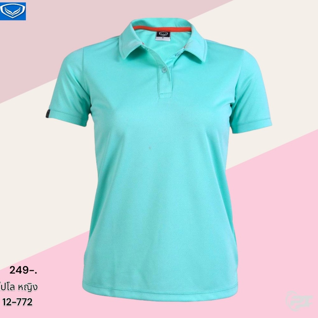 เสื้อโปโลหญิงแกรนด์สปอร์ต รหัสสินค้า : 012772เสื้อโปโลปกผ้าในตัวสีล้วน โทนสี พาสเทล