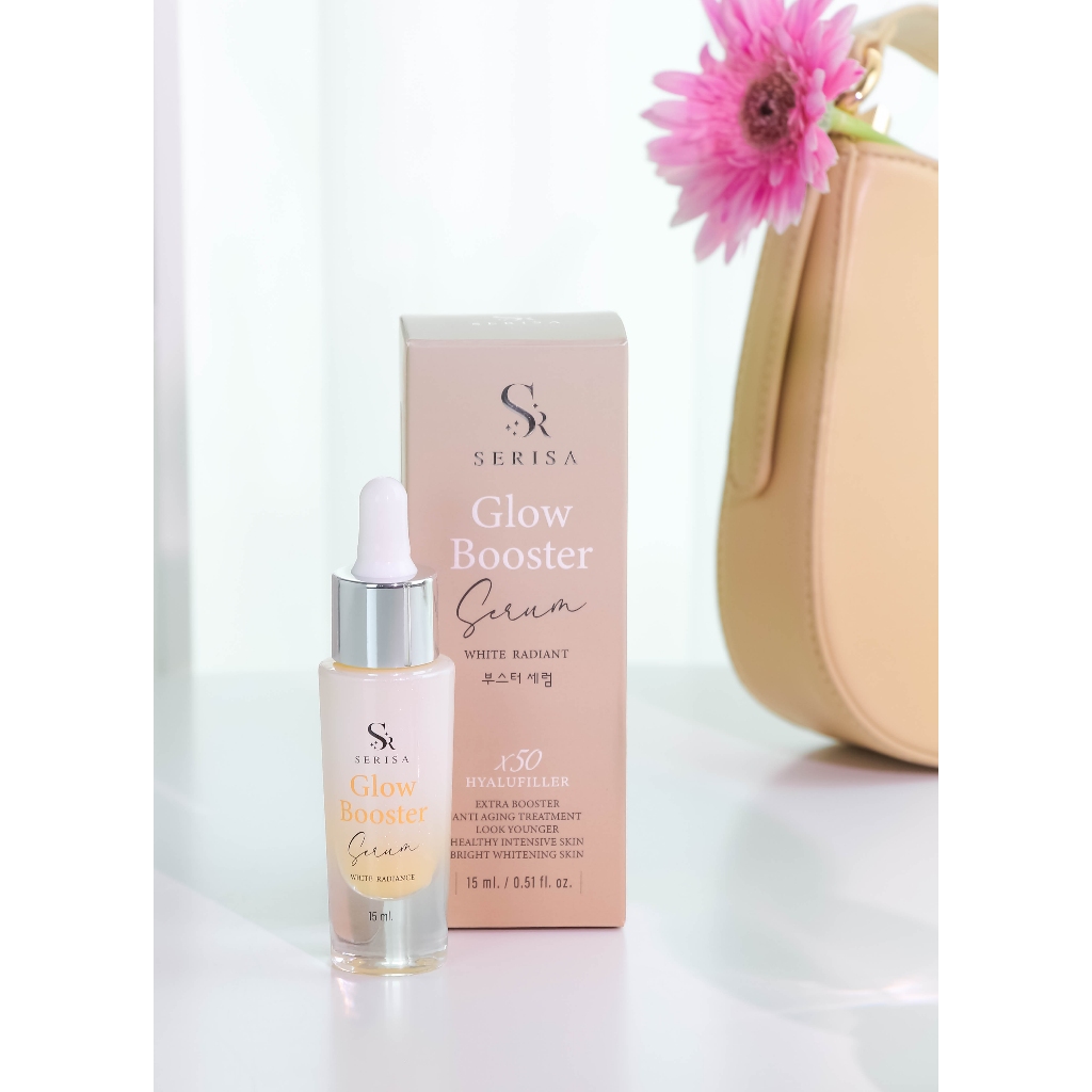 SERISA เซรั่มเซริซ่า โกลว์ บูสเตอร์ ไวท์ เรเดียนท์ (ผิวทุกประเภท) เซรั่มหน้าใส ฉ่ำวาว