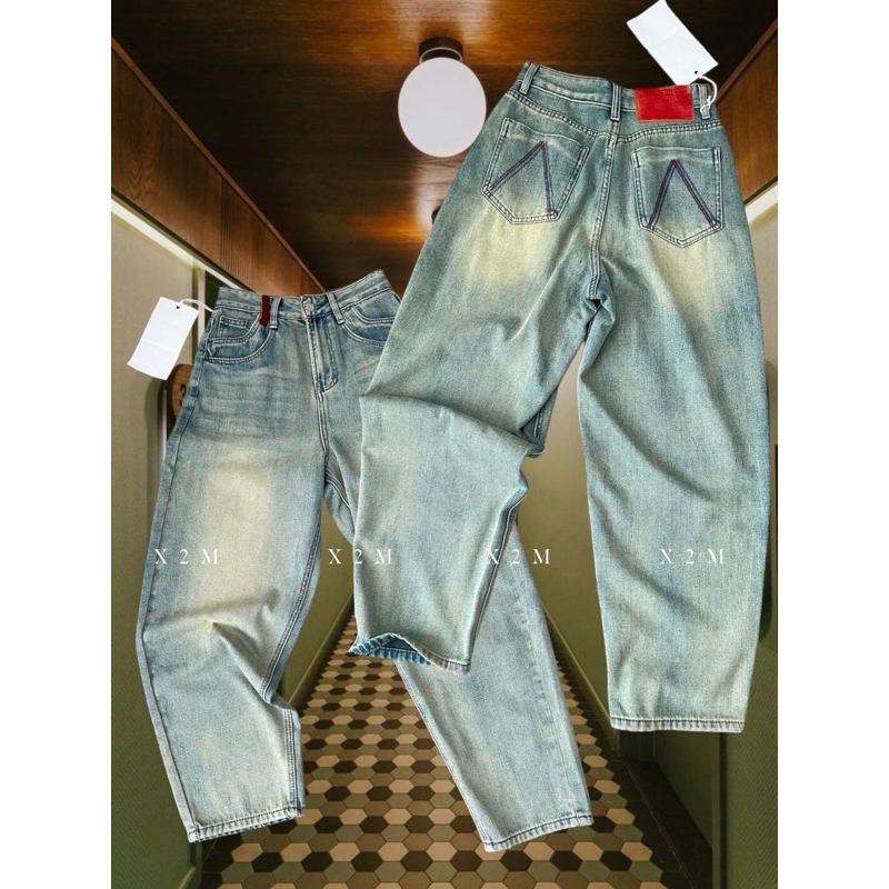กางเกงยีนส์มัม X2 Market Closet Size L