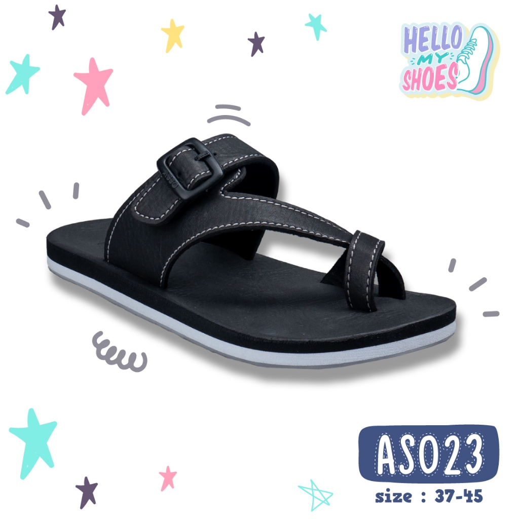 รองเท้าแตะลำลองแบบหูหนีบ พื้นยางพารากันลื่น รุ่น AS023  สินค้าตรงปก จัดส่งไว แท้100%