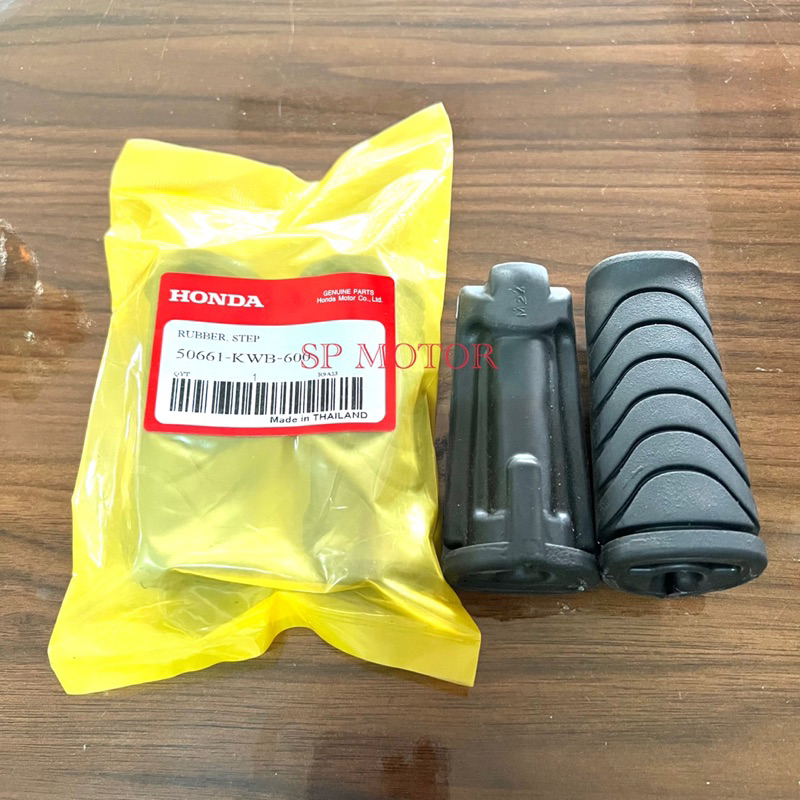 ยางพักเท้าหน้า WAVE110i,WAVE125i,CZI,DREAM SUPER CUB,เวฟ125i วาฬ,ดรีมซุปเปอร์คัพ ยางแท้เหมือนศูนย์ ไม่ใช่ยาง PVC(1คู่)
