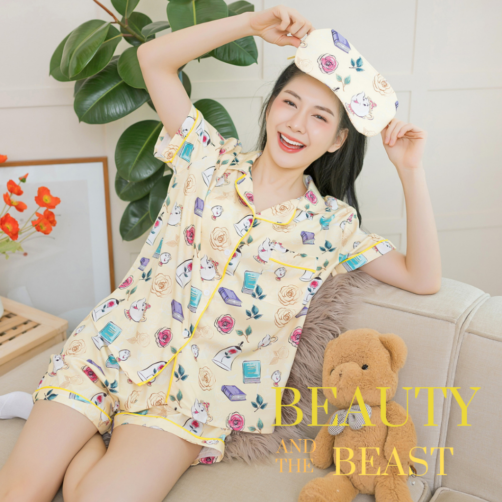 Lavender Beauty and the Beast ชุดนอนเจ้าหญิงเบลล์น่ารักๆ