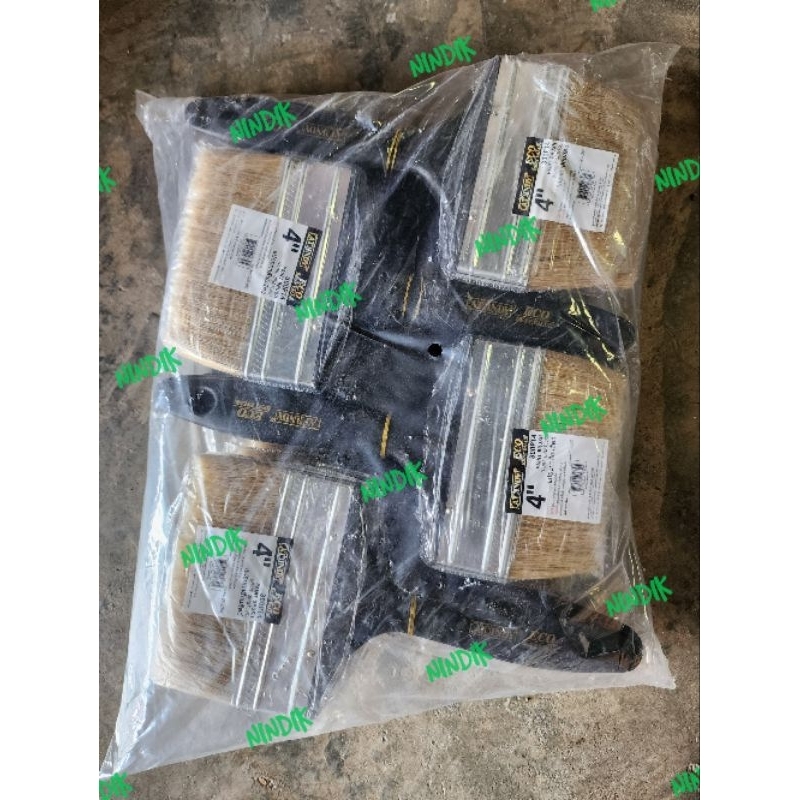 แปรงทาสีขนสัตว์ 4นิ้ว (ยกแพค20อัน) ยี่ห้ออินดี้ATINDY 300PT4 แปรงทาสี 4″