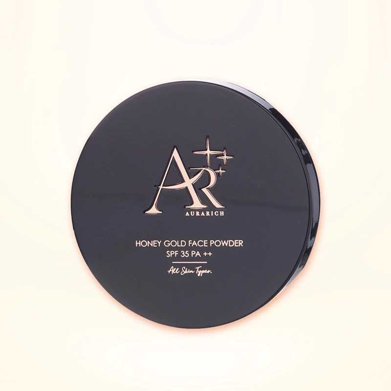 HONEY GOLD FACE POWDER แป้งพัฟน้ำผึ้งทองคำ ผสมคลอลาเจน (1 ตลับ)