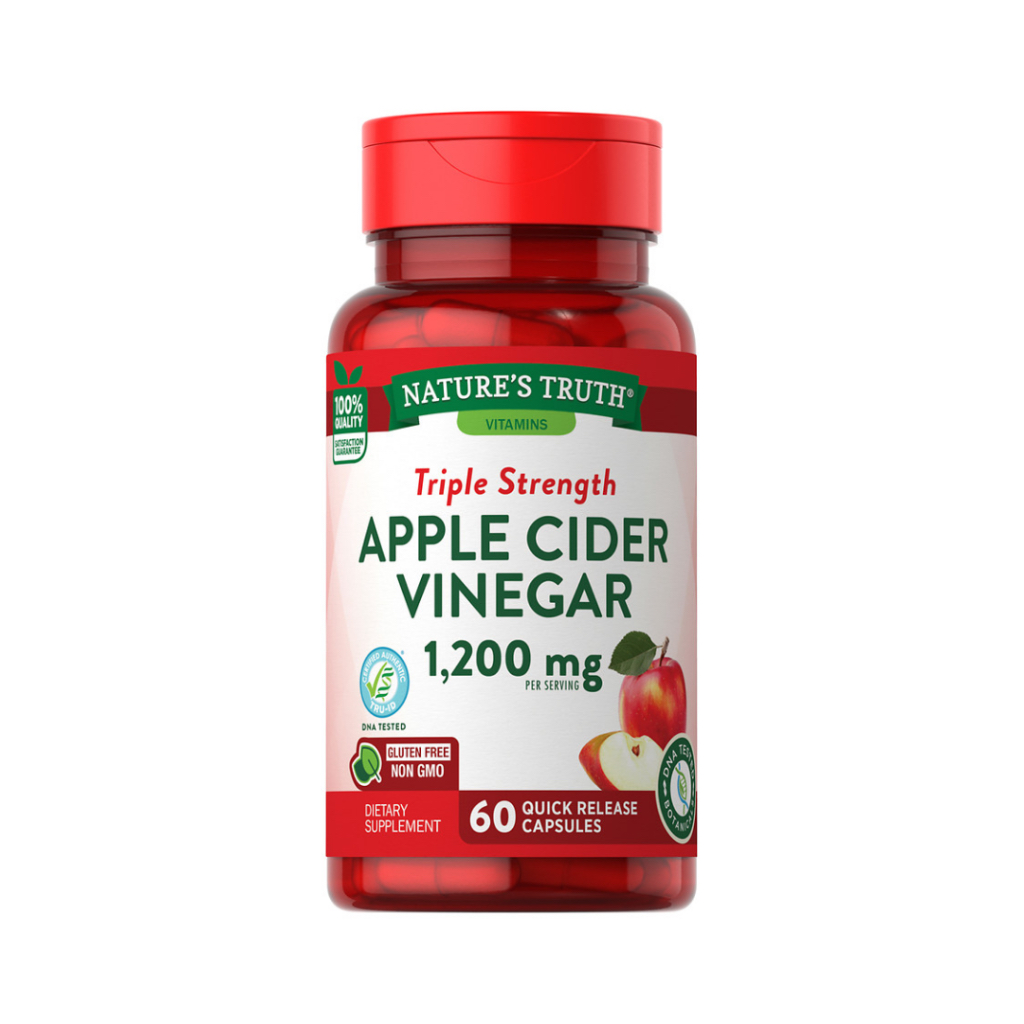 พร้อมส่ง Nature's Truth Apple Cider Vinegar 🍎 แอปเปิ้ลไซเดอร์แคปซูล 60 เม็ด ของแท้ USA 🇺🇸