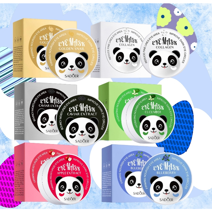 SADOER EYE MASK มาส์กใต้ตา  สัมผัสบอบบาง มี 60 ชิ้น 30 คู่