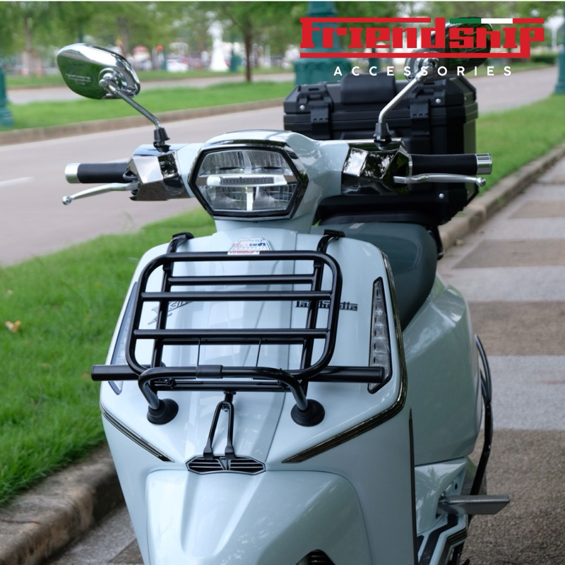แร็คหน้าพร้อมบาร์ไฟ Lambretta X300 X250 X200