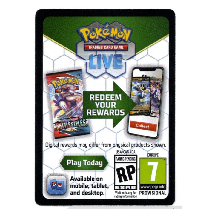 Pokemon Card "TCG Live Code" ENG