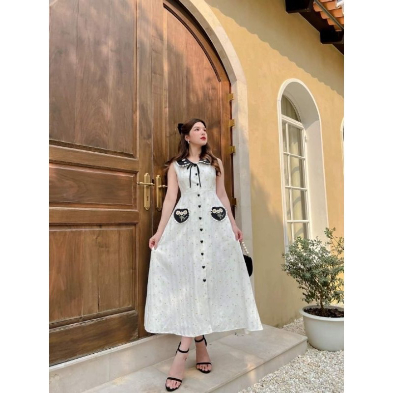 #ส่งต่อ BLT BRAND : Daisy Lace Maxi Dress Size M
