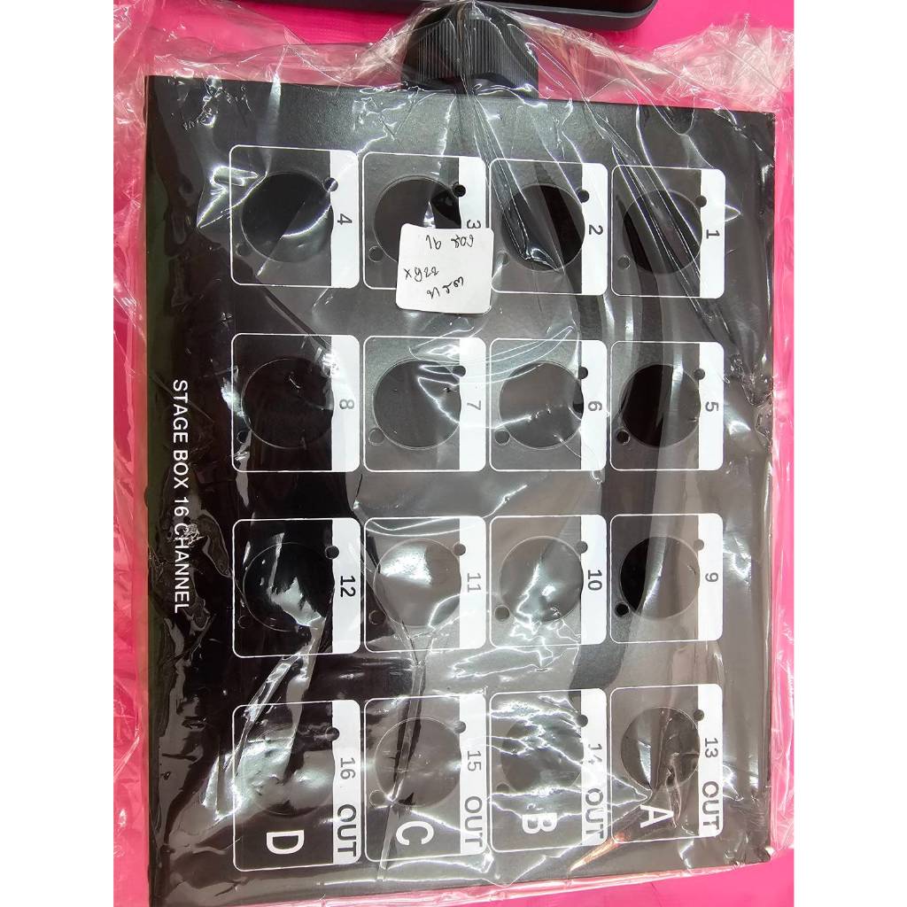 STAGE BOX 16 ช่อง สีดำ สำหรับใส่หัวแจ็ก XLR