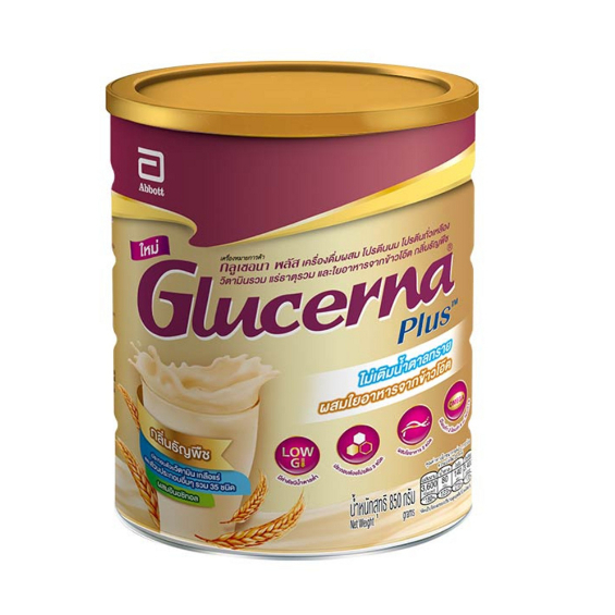 Glucerna กลูเซอนา พลัส เครื่องดื่มผสม โปรตีนนม 850 กรัม