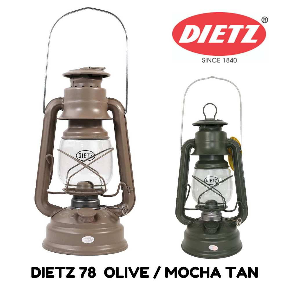 ตะเกียง DIETZ D78 GT Dates Hurricane Lantern Olive / Mocha Tan พร้อมส่ง