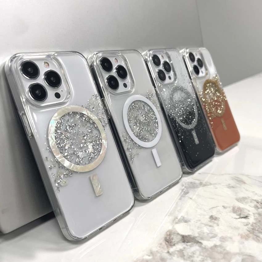 เคสสายมู iPhone เคสนำโชคเรียกทรัพย์ ฝังฟอยล์เงิน ฟอยล์ทอง งานพรีเมียมสวยมาก