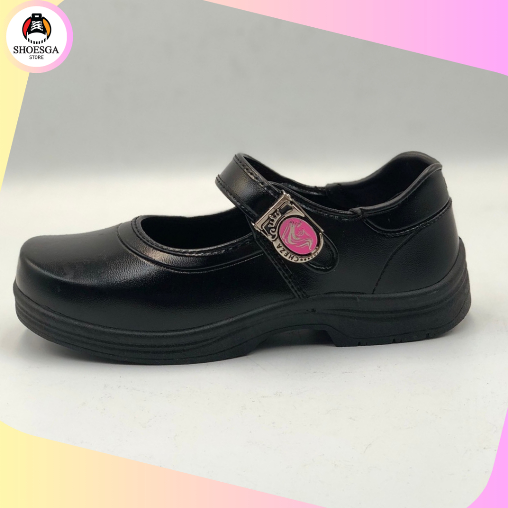 🔥HOT❗ Cheza รองเท้านักเรียนหญิง เจ้าหญิง หนังดำ ใหม่ล่าสุด รองเท้านักเรียน ชีซ่า พร้อมส่ง - รูปที่ 3