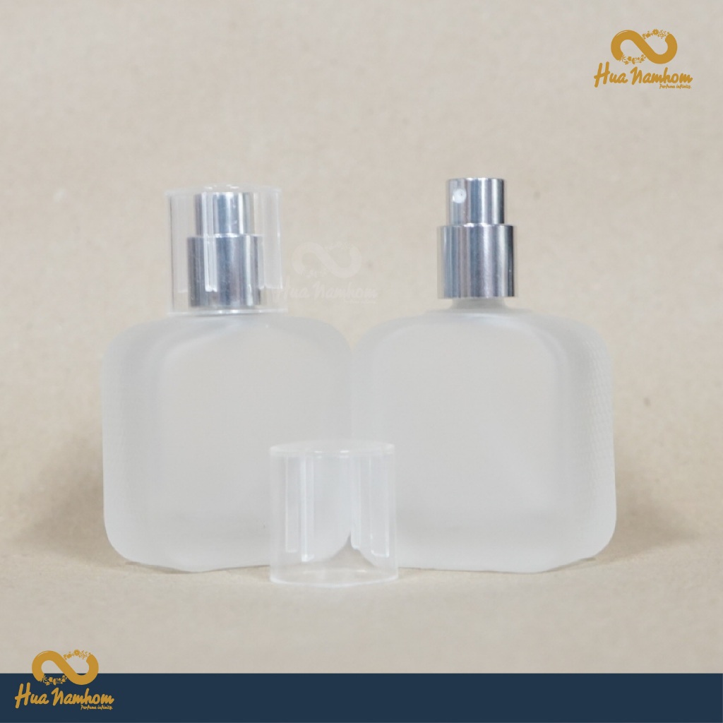 ขวดสเปรย์ทรงคอส ขวดแก้วชนิดขุ่น ฝาครอบพลาสติก ขนาดบรรจุ 30ml