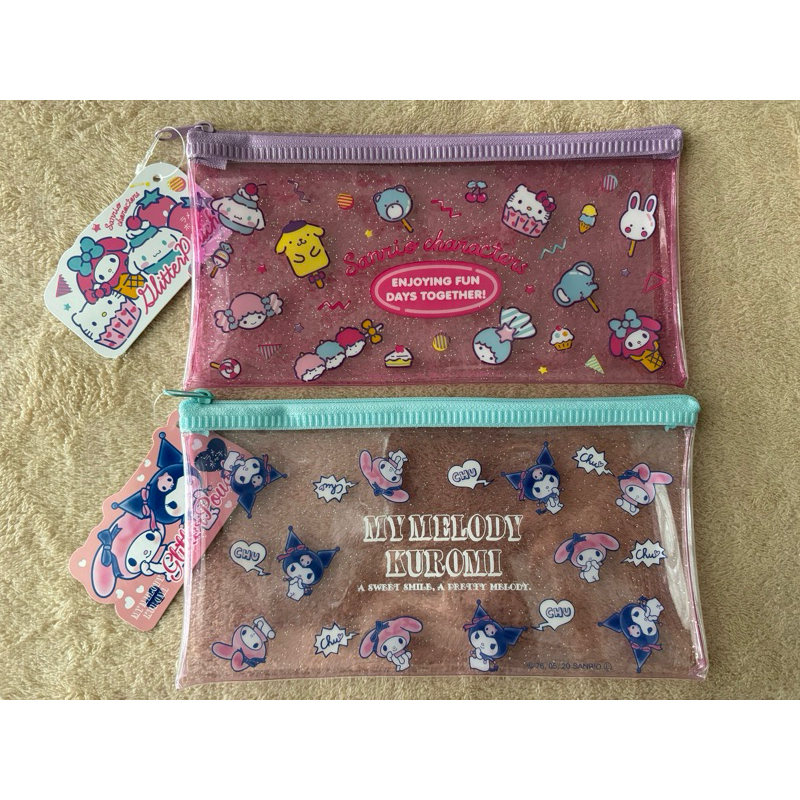 [ลายใหม่มาเพิ่ม] กระเป๋าใส่ดินสอ Little Pouch SANRIO ของแท้ พร้อมส่ง ราคา ถูกที่สุด ดีลบีเคเค