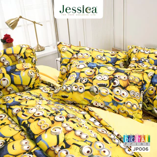 Jessica Minions JP006 ชุดเครื่องนอน ผ้าปูที่นอน ผ้าห่มนวม เจสสิก้า พิมพ์ดิจิตอล ลิขสิทธิ์แท้ Universal