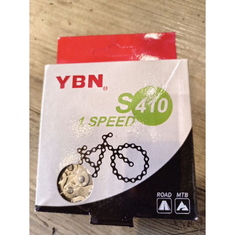 โซ่ YBN Single สีเงิน1l6L ข้อ ผลิตที่ประเทศTaiwan