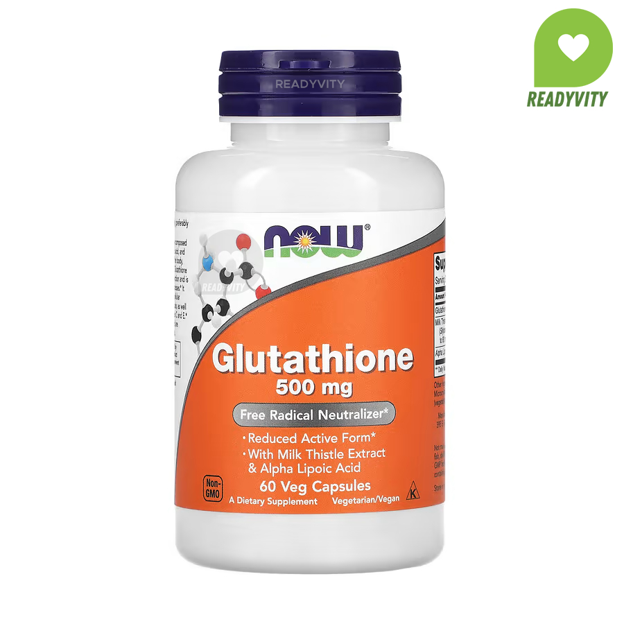 NOW Foods, Glutathione, 500 mg, 60 Veg Capsules