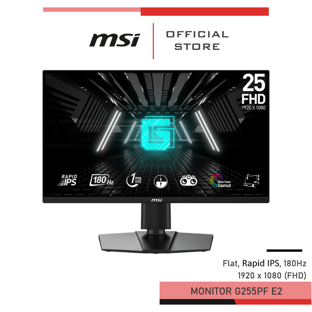 [Pre-Order] MSI G255PF E2 Monitor จอคอมพิวเตอร์ 1920 x 1080 (FHD)