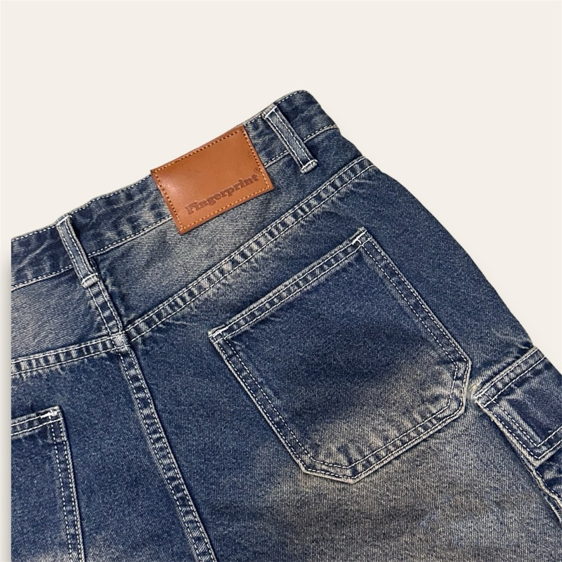 กางเกงยีนส์ขาสั้นผู้ชาย  รุ่นคาร์โก้001 - รูปที่ 3