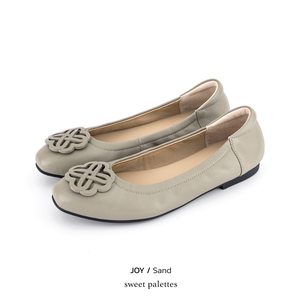 Sweet Palettes รองเท้าหนังแกะ Joy Sand