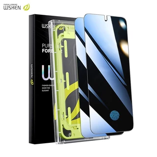WSKEN for Samsung Galaxy S25 S24 Ultra/Plus ตัวป้องกันหน้าจอความเป็นส่วนตัว [รองรับการปลดล็อคลายนิ้วมือ] ฟิล์มกันรอย