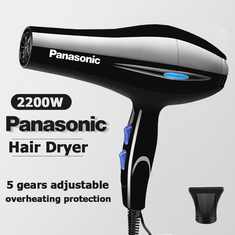 Panasonic ไดร์เป่าผม  2200W เครื่องเป่าผม สีโดดเด่น ที่เป่าผม Hair dryer ดีไซน์สวยลมแรงแห้งเร็ว เสียงเบา ปรับได้ 5 ระดับ