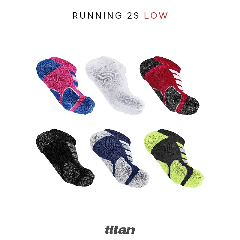 TITAN LIGHT RUNNING SOCKS Elite Crew ถุงเท้าวิ่งไททัน