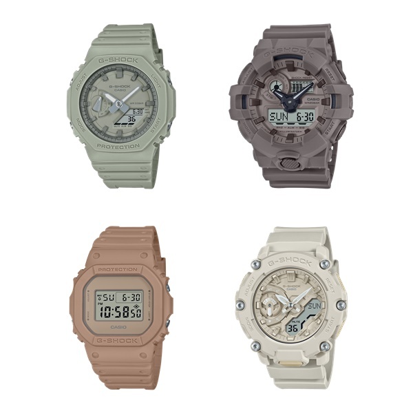 G-SHOCK l Natural Color Series l GA-2100NC-3A,GA-700NC-5A,GA-2200NC-7A,DW-5600NC-5