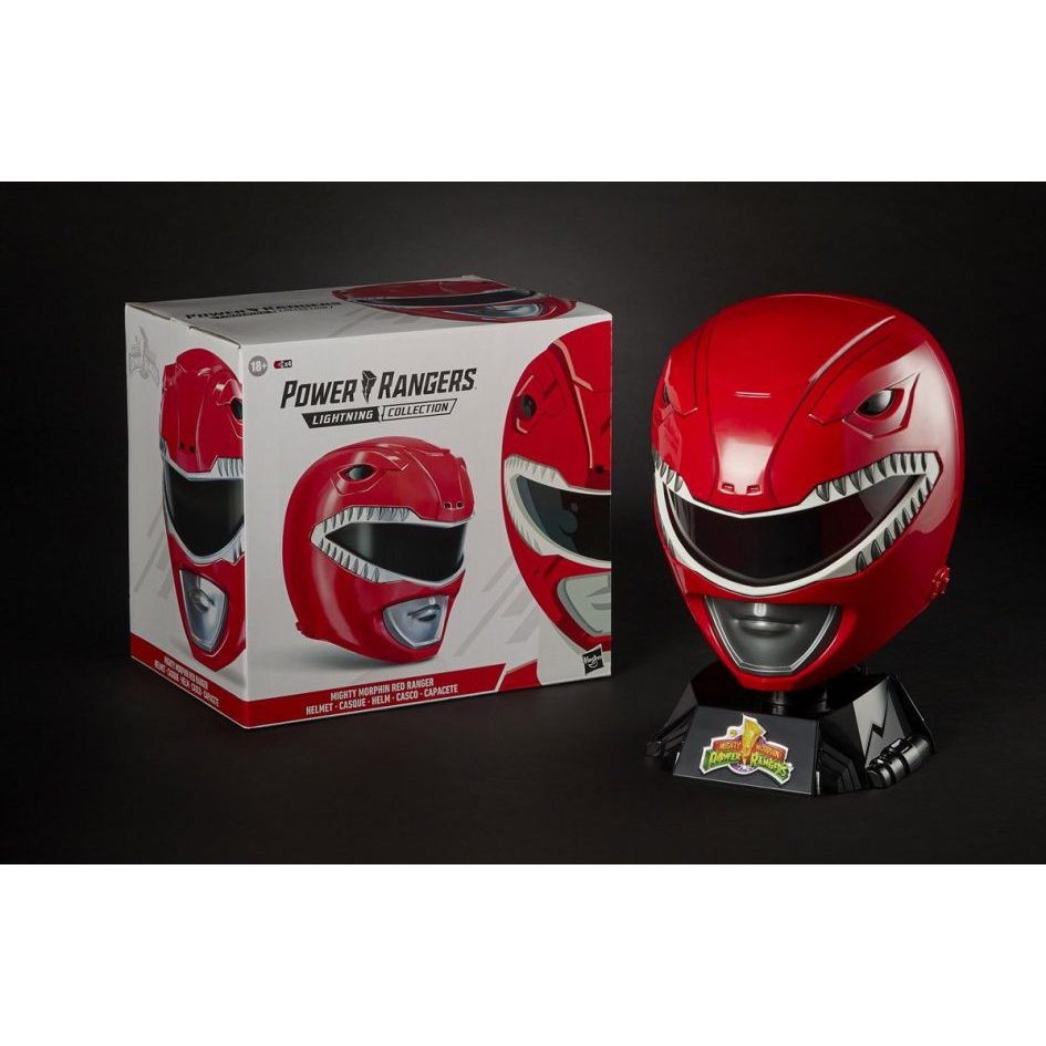 Hasbro Power Rangers Lightning Collection Morphin Red Ranger หมวกพาวเวอร์เรนเจอร์1/1พรีเมี่ยมของใหม่
