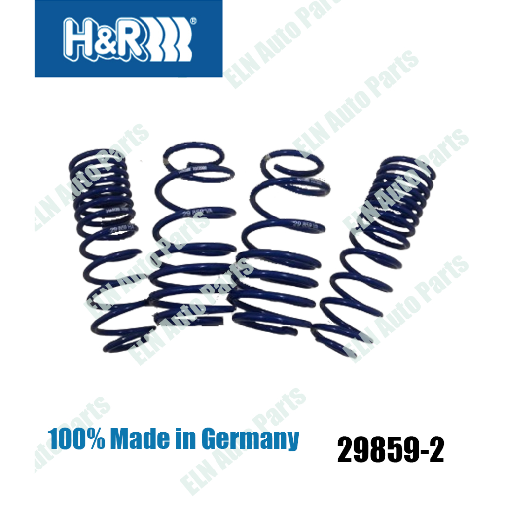 H&R สปริงโหลด (lowering spring) ออดี้ AUDI 80 B4 4-6 cyl., Tdi ปี 1991-1994 เตี้ยลง 35 มม.**ต้องการต