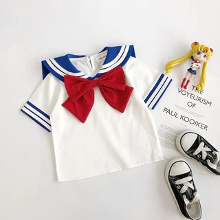 🔥ส่งไว จาก กทม🔥ชุดเซล่ามูนเด็ก ชุดนักเรียนญี่ปุ่น สำหรับเด็ก กระโปรงพลีท Sailor Moon คอสเพลย์ ชุดแฟนซี