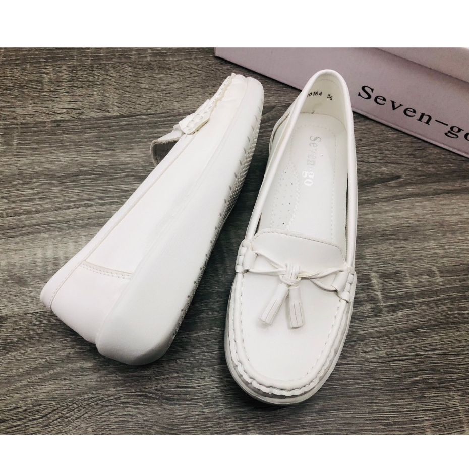 รุ่น 60164 รองเท้าขาวพยาบาล รองเท้าพยาบาล  ตกแต่งด้วยโบว์ เบอร์  36-40 พร้อมส่ง