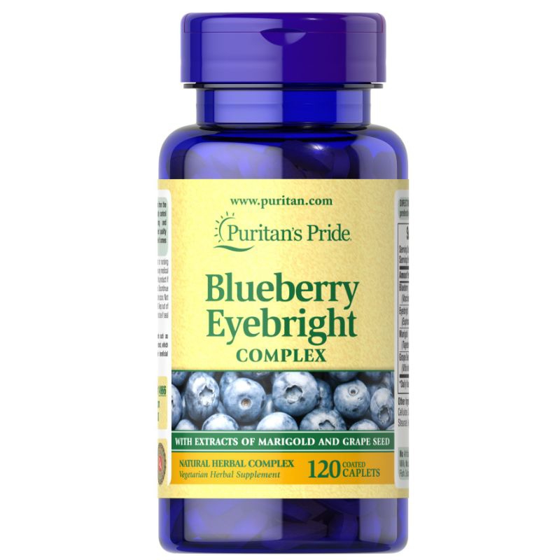 Puritan Blueberry Eyebright Complex 120 Caplets